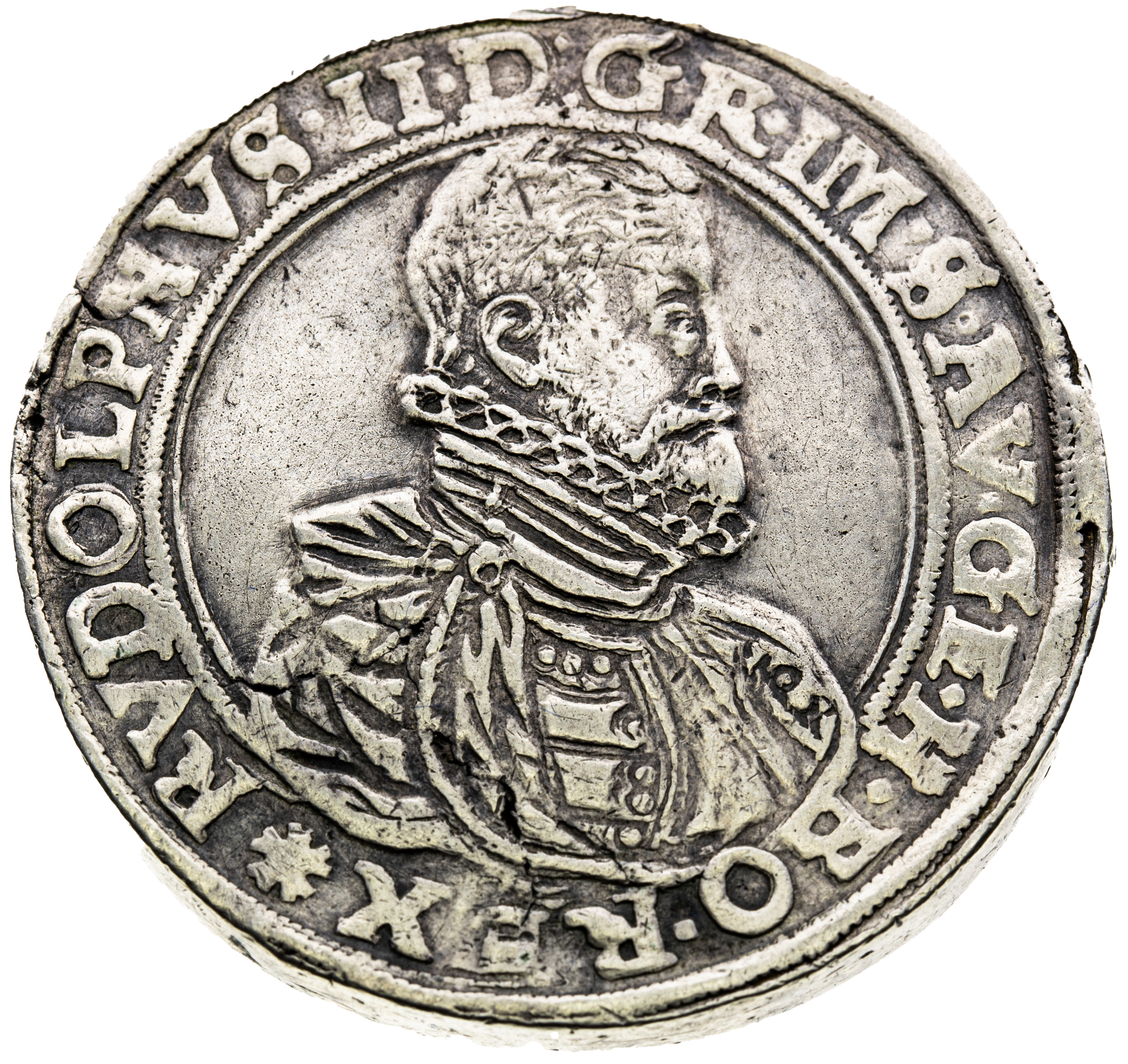 Rudolf II. (1576–1611), 2 tolar 1582, České Budějovice - Kryštof Schönfeldt-1